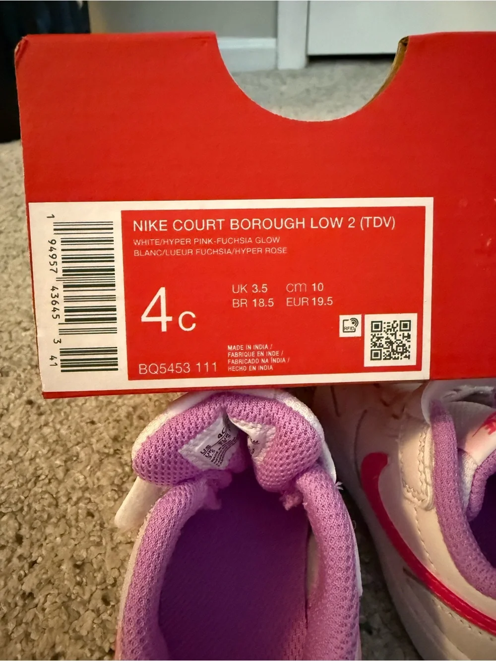 Nike never worn